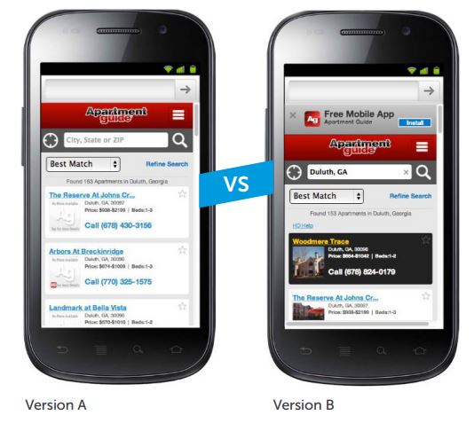 Mobile Site Sponsored Listings A/B Test
