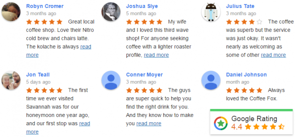 Positive Google Reviews